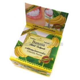Отбеливающая тайская зубнае паста Rochjana с экстрактом спелого банана