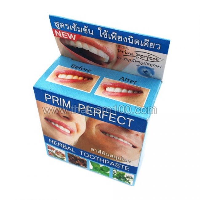 Натуральная отбеливающая зубная паста Prim Perfect Plus