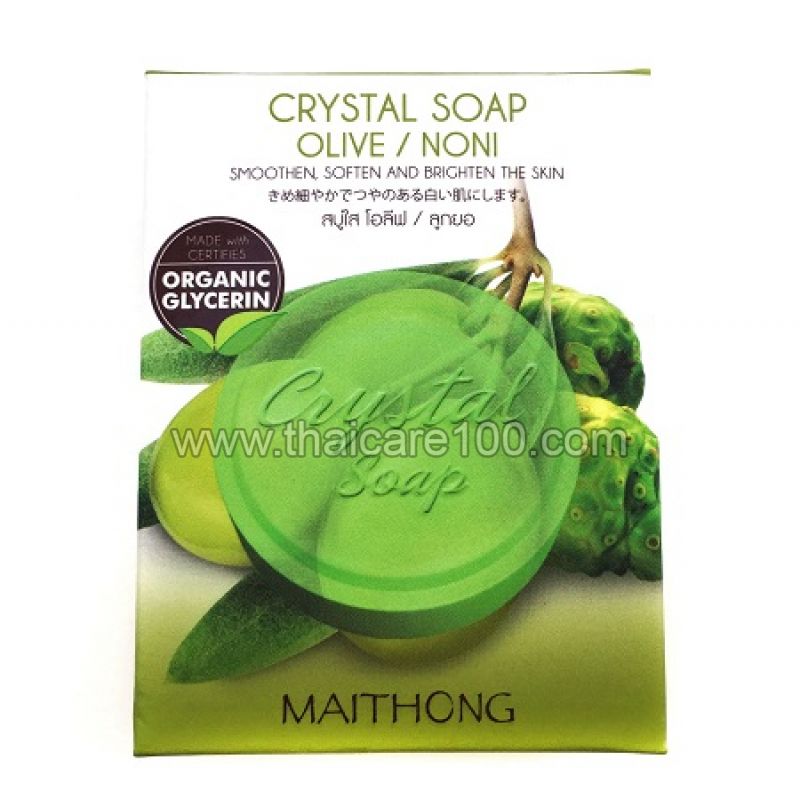 Кристальное мыло для лица с экстрактом Нони и Оливкого масла Crystal Soap Olive/Noni