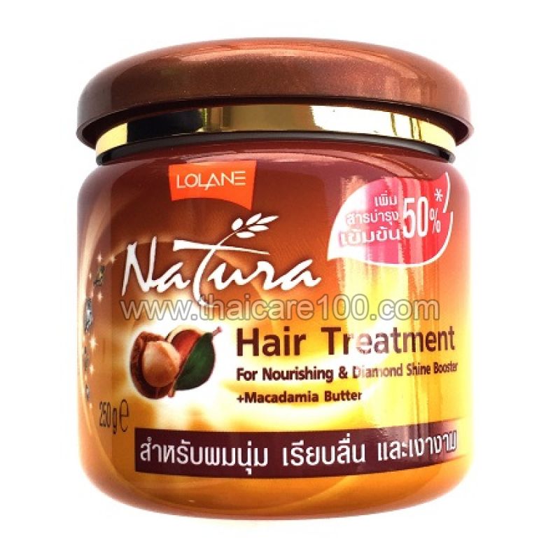 Маска для восстановления волос с натуральным маслом Макадамии Lolane Hair Treatment 