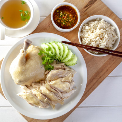 Тайская курица и рис